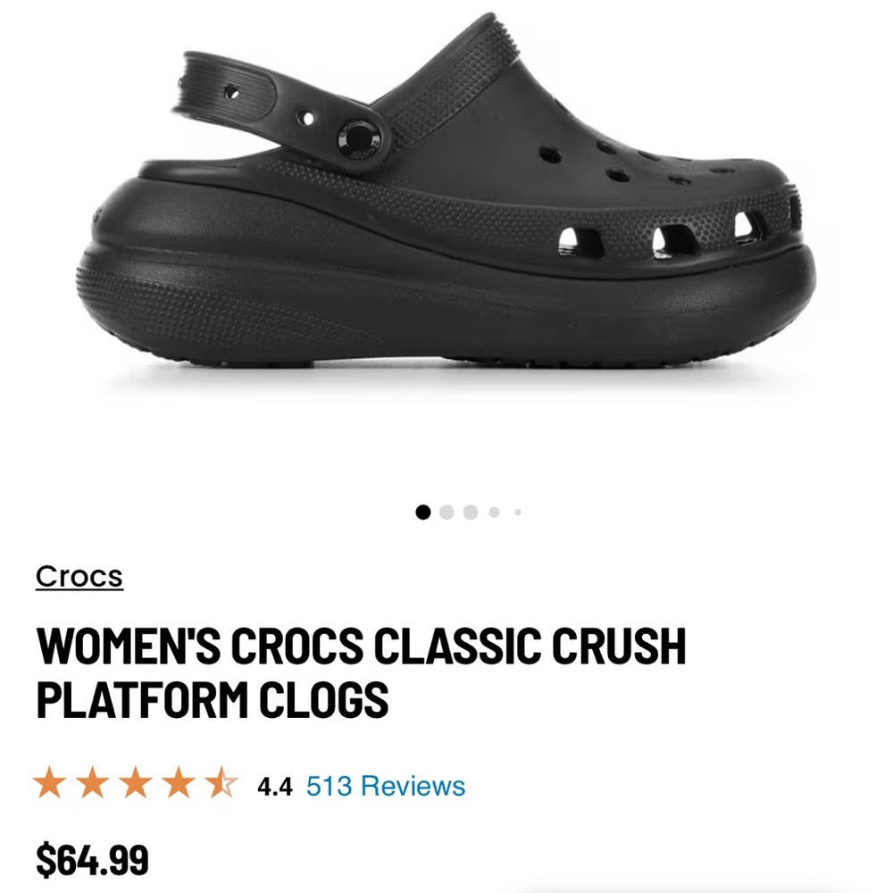 Crocs Classic Crush Platform Clogs
